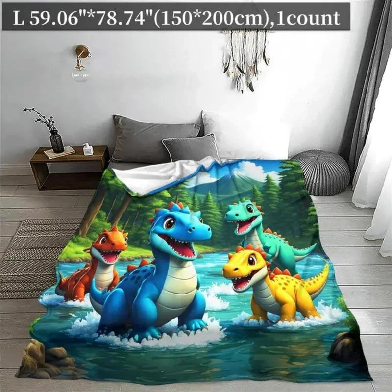 Dinosaur Pattern Blanket Soft Comfortable Warm Throw boys gift all season gallery