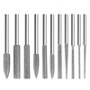 11x Diamond Burr Bits Rotary Tools Kit 1/8" Shank For Carving Grinding Polishing gallery