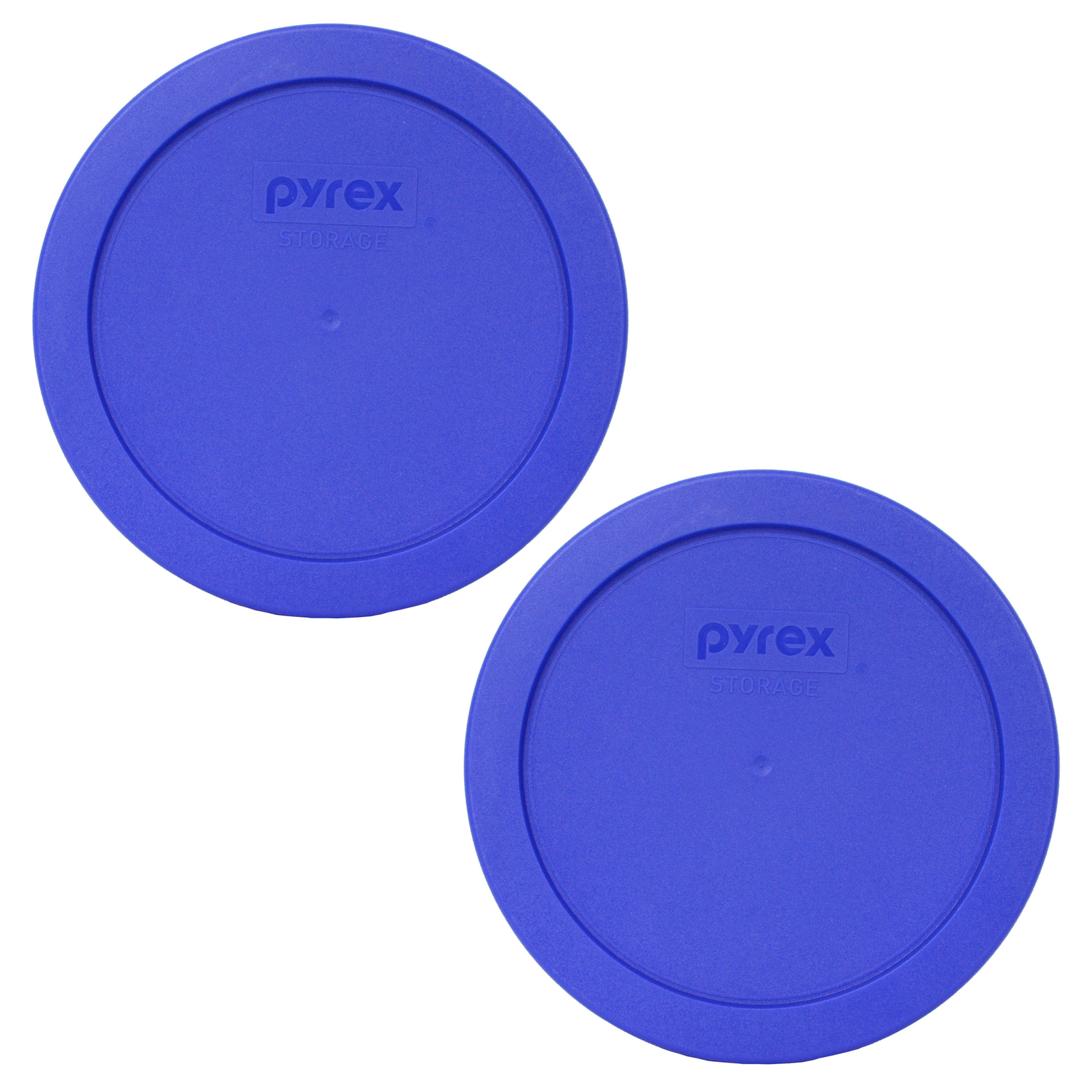 Pyrex 7201-PC Sapphire Blue Plastic Storage Replacement Lid Cover (2-Pack) gallery