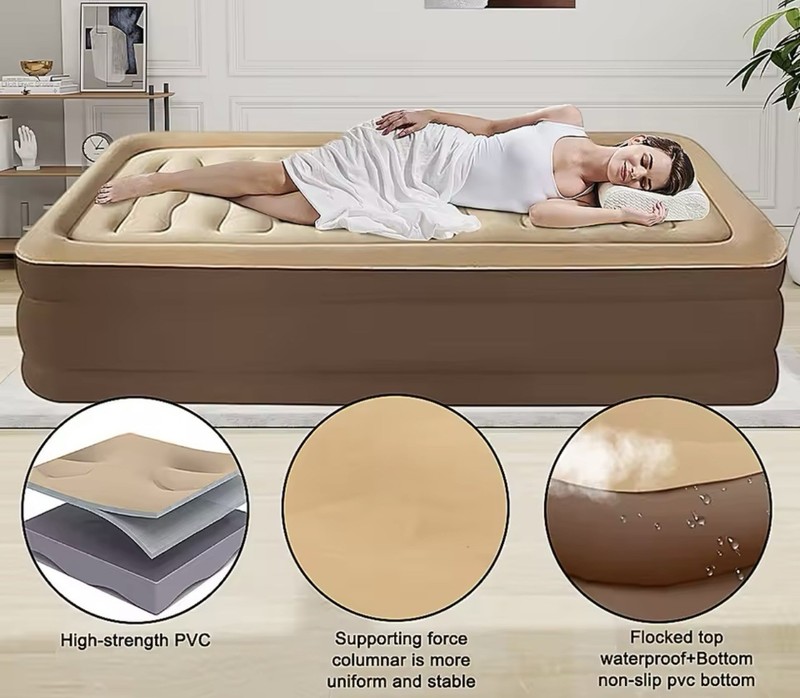 Camping Air bed 2 Persons Inflatable Mattress Camping Folding Home Indoor gallery