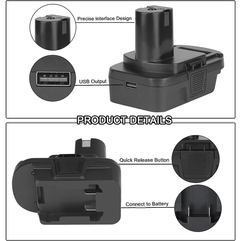 2 Pack Battery Adapter Converter for De walt 20V Milwaukee 18V to Ryobi 18V Tool gallery