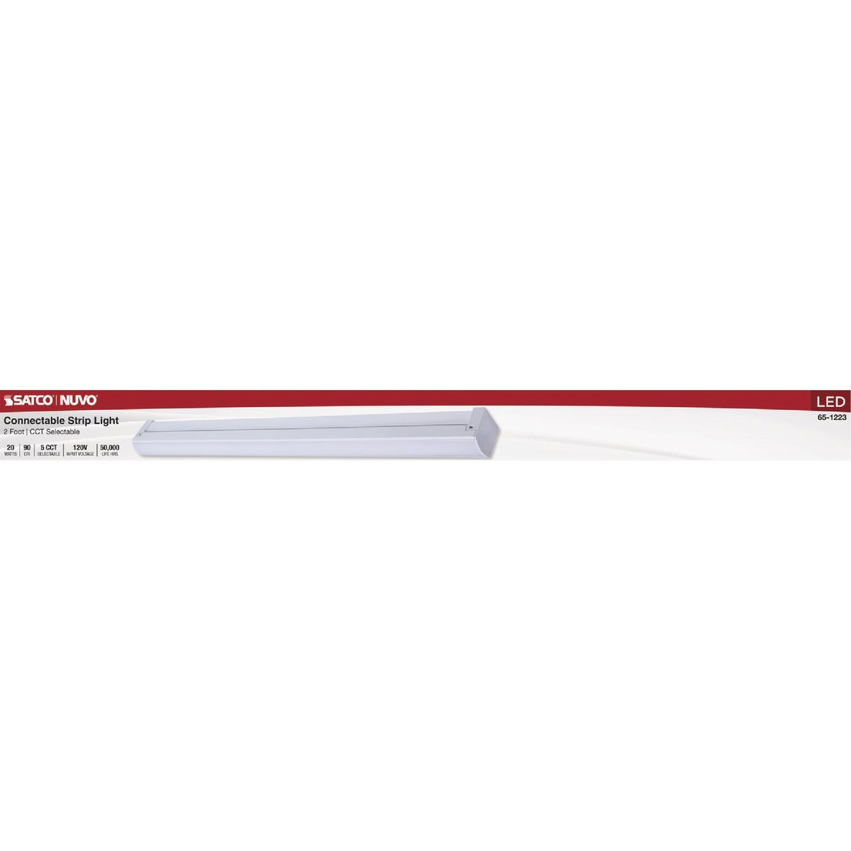 SATCO NUVO 20W LED 2 Ft. Connectable Strip Light 27K/30K/35K/40K/50K gallery