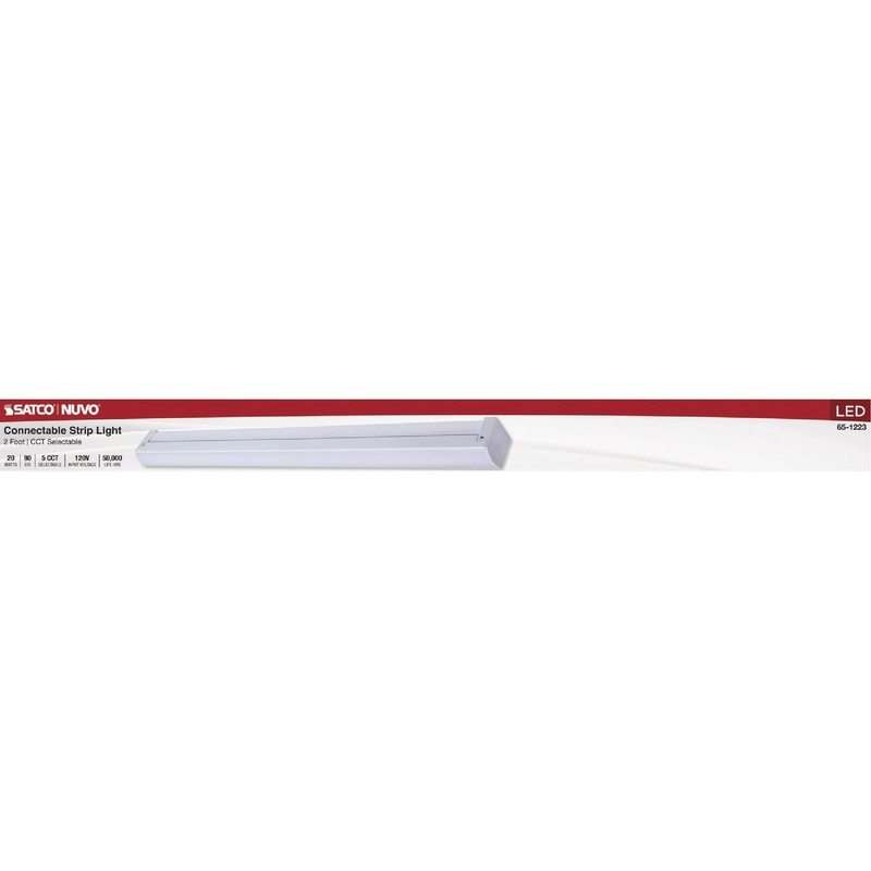 SATCO NUVO 20W LED 2 Ft. Connectable Strip Light 27K/30K/35K/40K/50K gallery