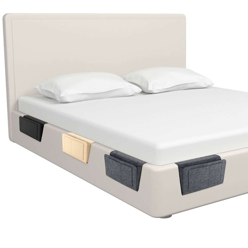Felt Bedside Caddy Storage Organizer Remote Control Holder Bag Pocket Couch Sofa gallery