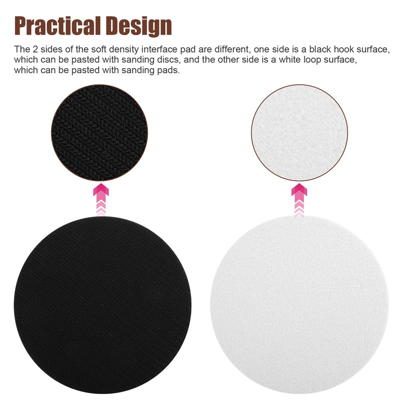 2/4Pcs 6in Soft Foam Interface Sanding Disc Hook Loop Sander Buffer Backing Pad gallery