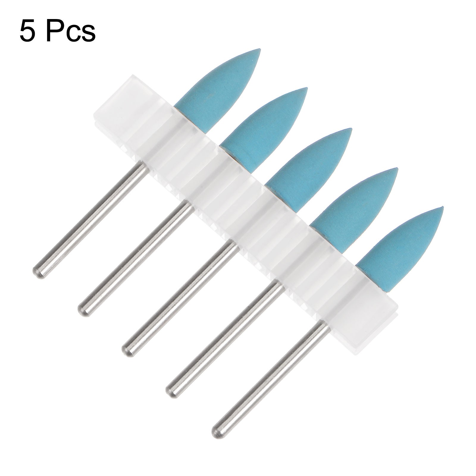 5pcs Rubber Polishing Bit Buffing Wheels 2000 Grit 6mm Tapered Grinding Head gallery