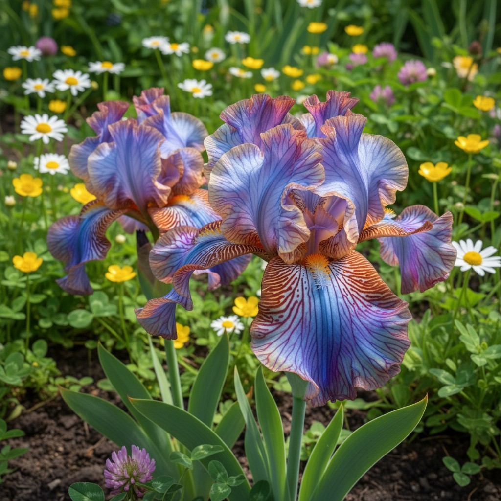 50 Multicolor Iris Flower Seeds – Rare Veined Rainbow Blooms gallery