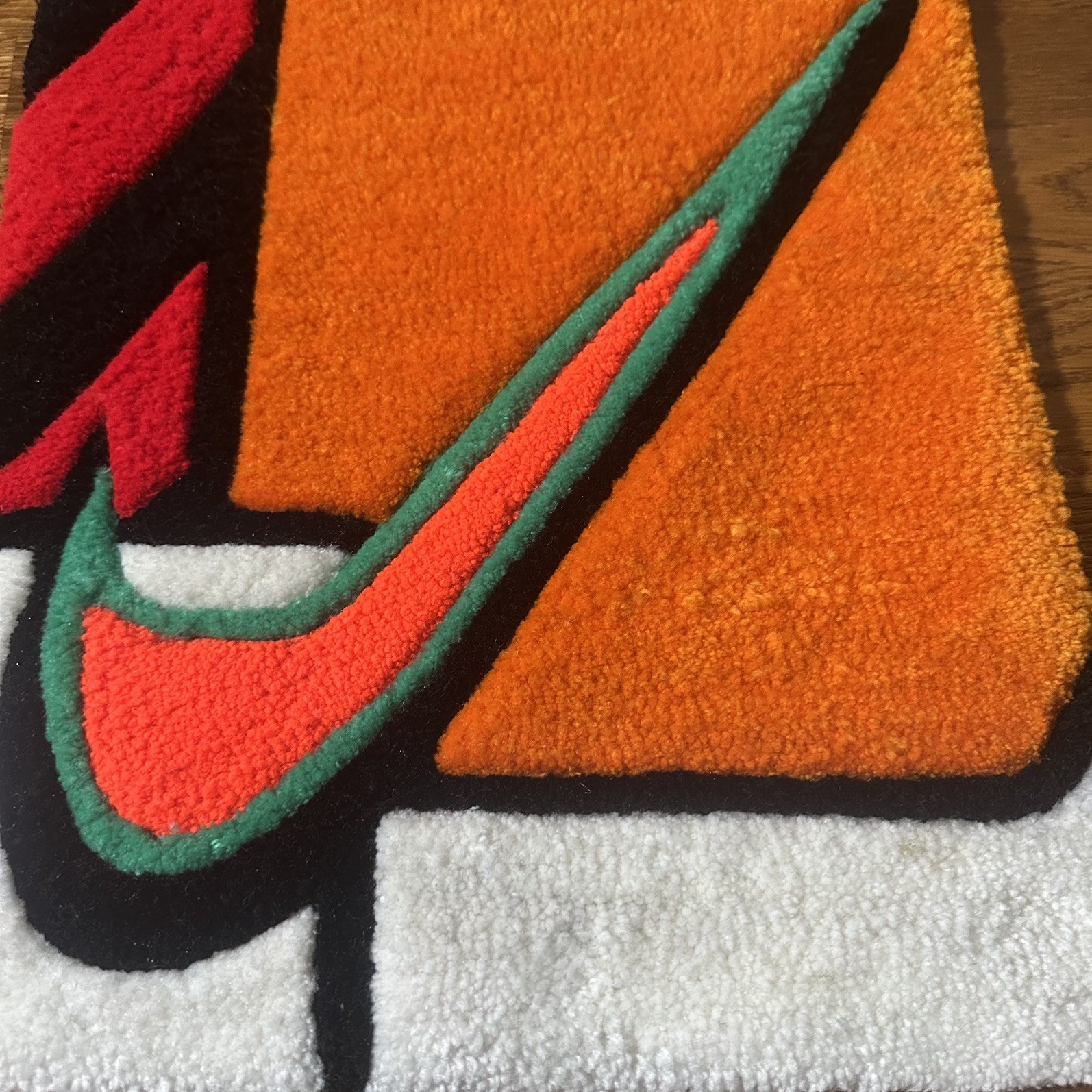 Homemade Hand Tufted Nike Inspired for Living Room and Bedroom gallery