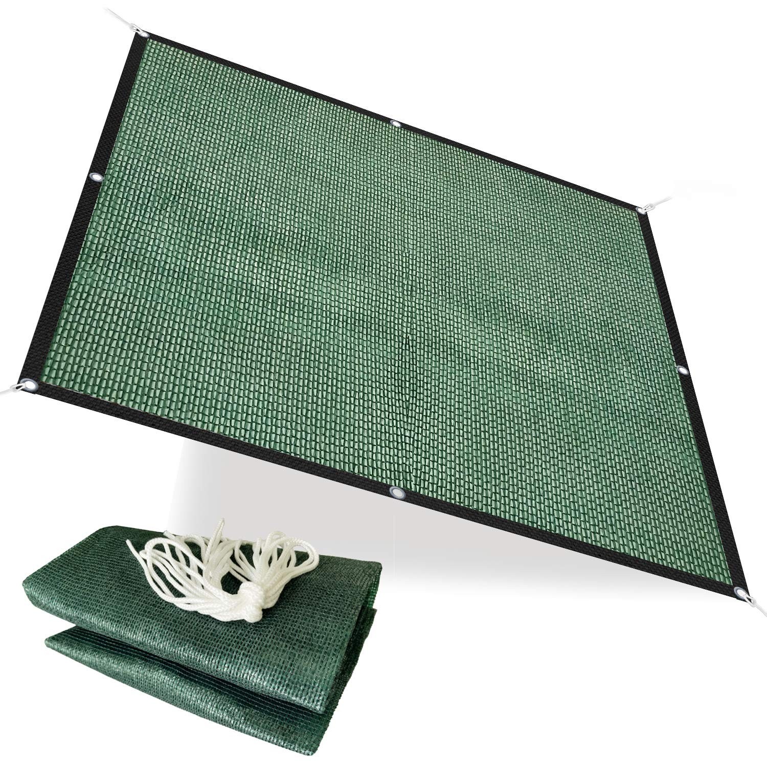 Alion Home HDPE 50% Sun Block Garden Netting Mesh (6'x9'10'', Green) 6'x9'10'' gallery
