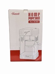 Thaynards Kettle Popcorn Maker With Lid Plug-In Red White Plastic Metal 19in