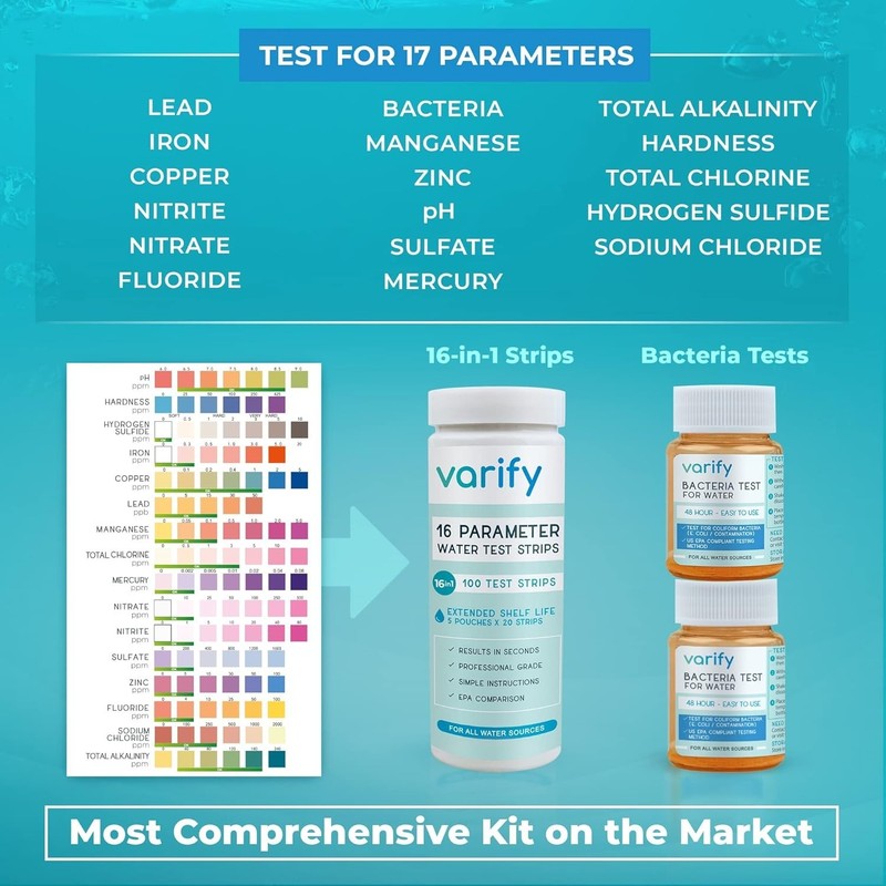 All-in-One Water Kit – 17 Tests, Easy to Use, Contributes to Global Cause gallery