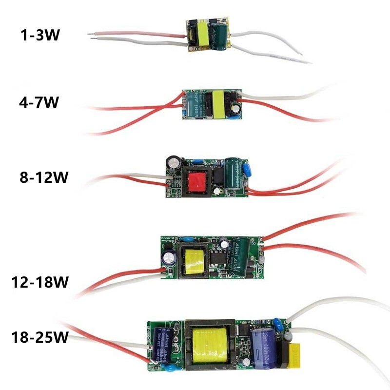 Led driver adapter power supply IC transformer 1-36W 1-3W 10W 30W 50W DIY DC12V gallery