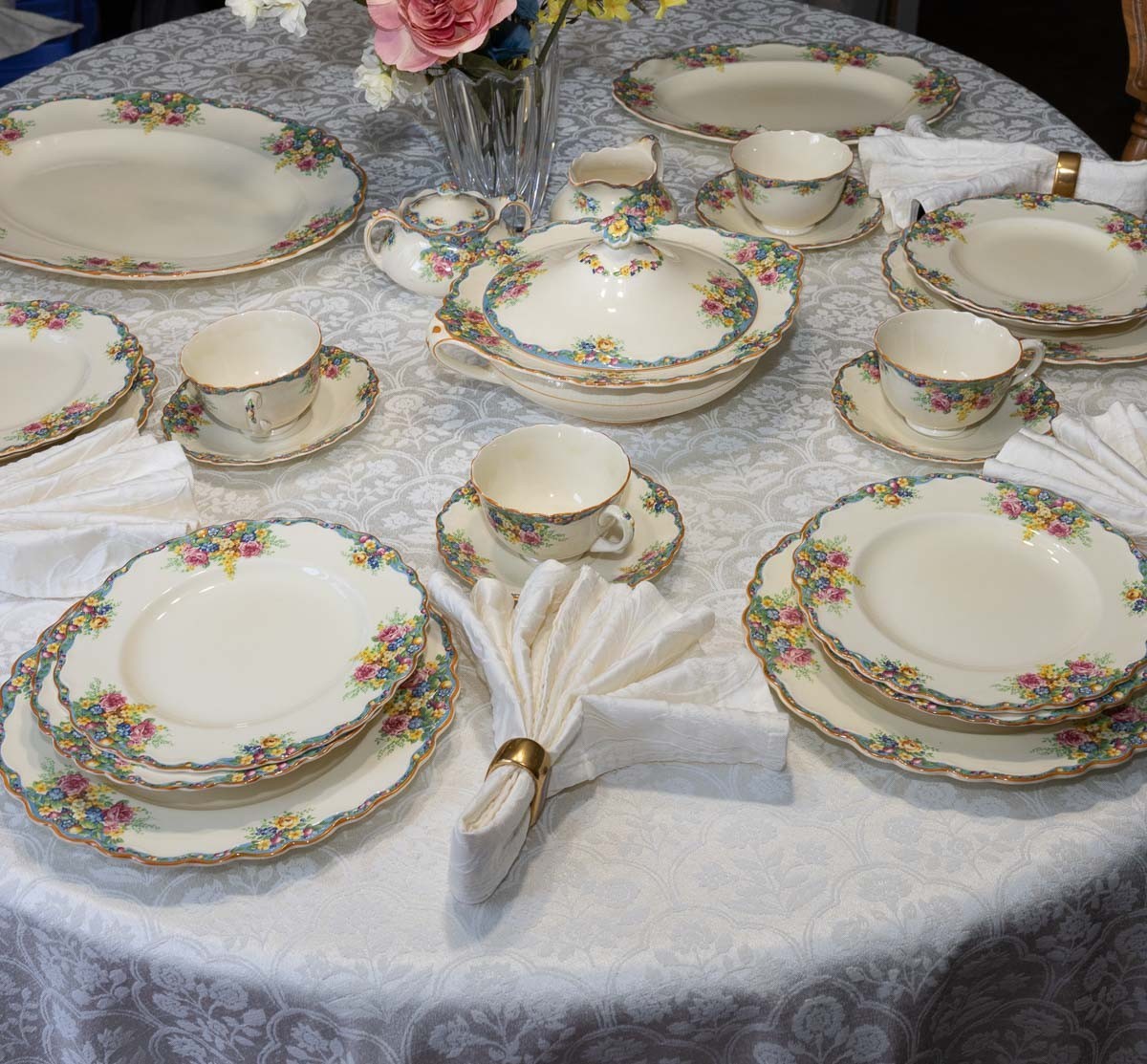 Old Hall Ivory Ware England "Pasadena" Dinnerware cups/saucers/plate $ PER PIECE gallery