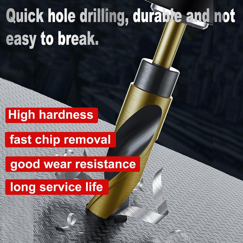 11/16 Inch Drill Bit - Reduced Shank HSS 4241 High Speed Steel for Metal & Steel gallery