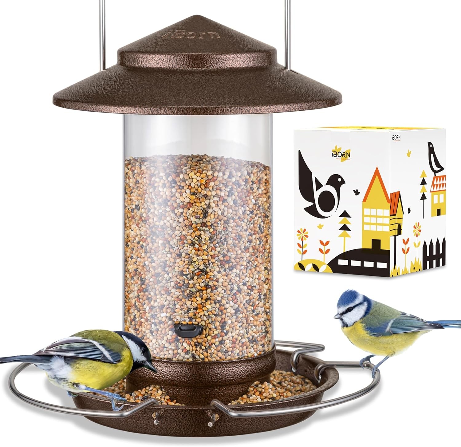 Bird Feeder Squirrel Proof Metal Squirrel Chew Proof Bird Feeders for Outdoors gallery
