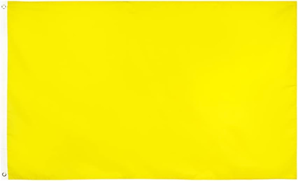 3x5 Foot Solid Yellow Flag - Plain Yellow Flags