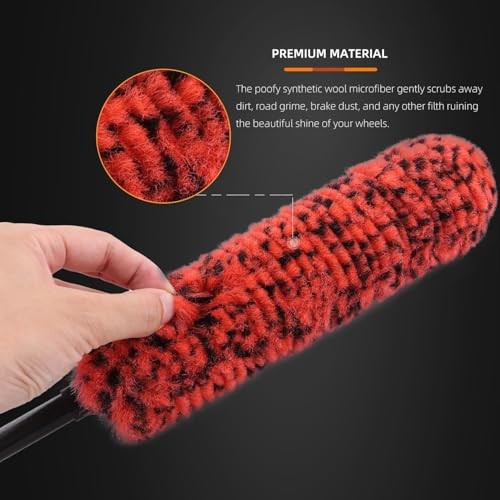 1 Pc Soft Microfiber Extended Reach Rim Drill Wheel Brush,Microfibre Wheel gallery