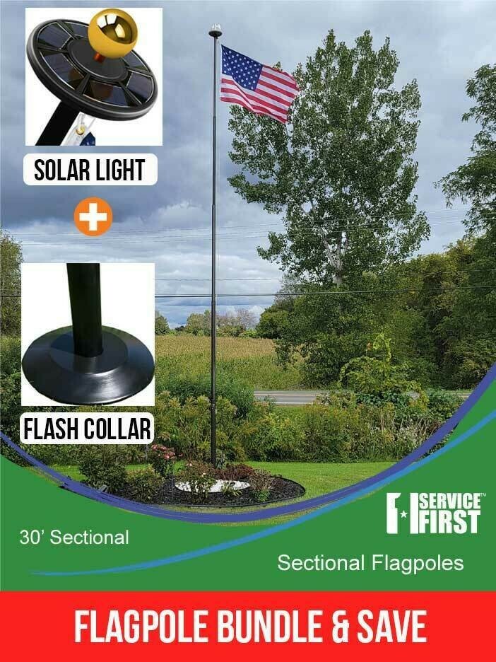 BUNDLE 30' SECTIONAL "Freedom Edition" (Pole, Light & Flash Collar) gallery