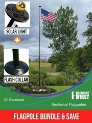 BUNDLE 30′ SECTIONAL “Freedom Edition” (Pole, Light & Flash Collar)