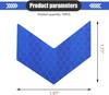 10 PCS Reflective Stickers, 1.97" x 1.77" Waterproof High Visibili Color: Blue gallery