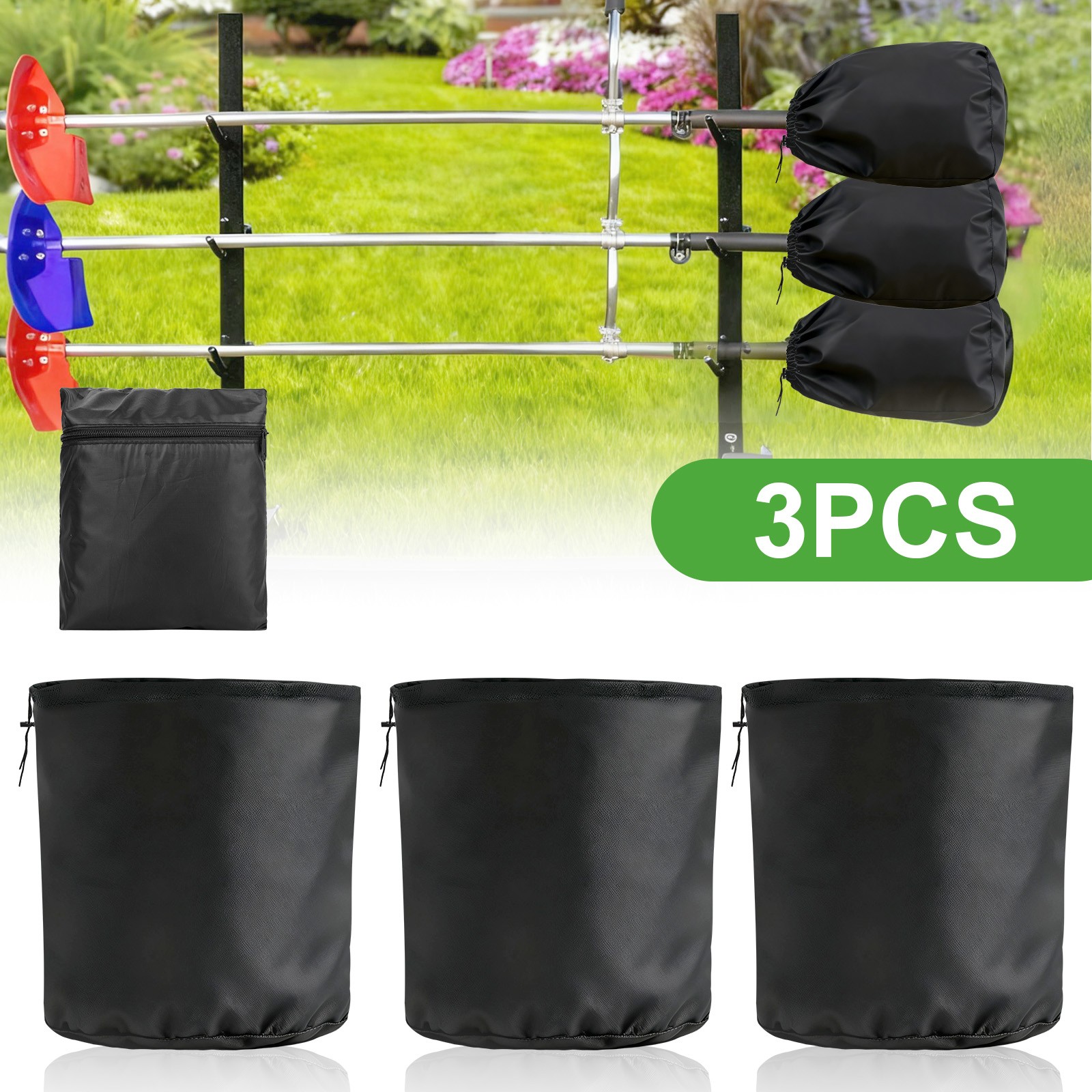 3x Engine Covers Waterproof Dustproof Cover for Weedeater Trimmer w/ Storage Bag gallery