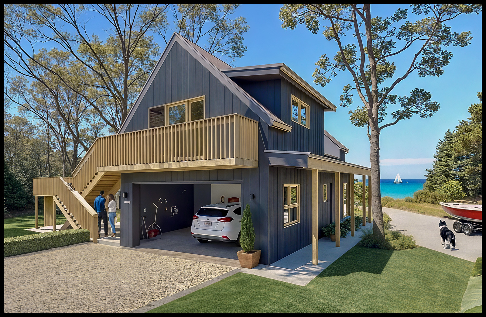 (ADU) Garage loft Apartment 1BR/ 1BATH/kitchen full PDF dwg set + CAD download gallery
