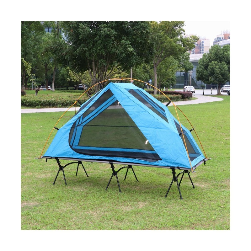 4-in-1 Camping Cot Tent, Foldable Elevated Tent Set for 1 Person to Use, Elev... gallery