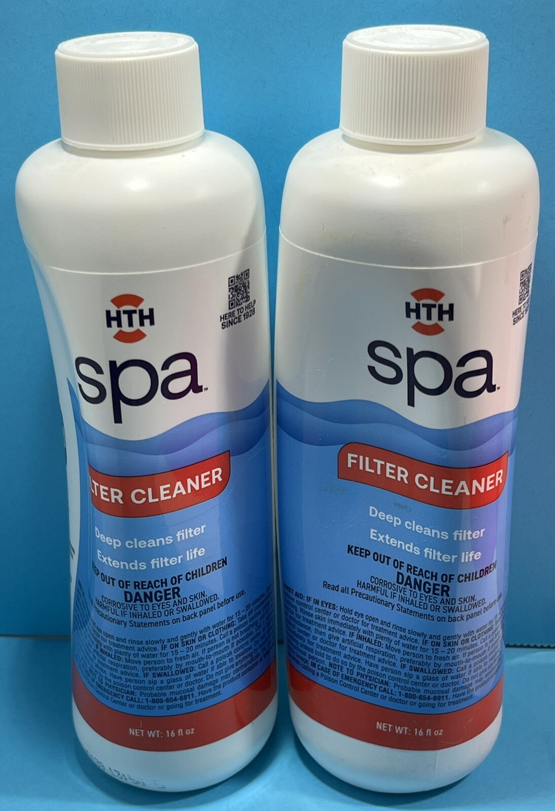 (2) HTH Spa Pool Filter Cleaner 16oz ~ New gallery