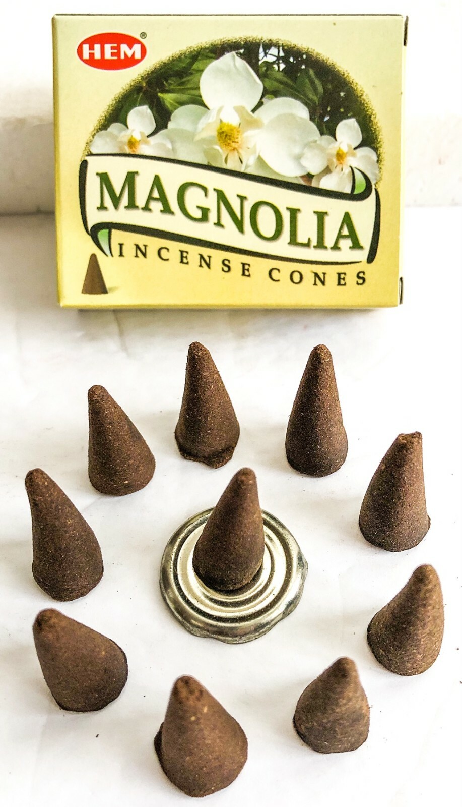 Hem Magnolia Incense Cones Aromatherapy - Pick 10-20-30-50-100-120 Free Shipping gallery