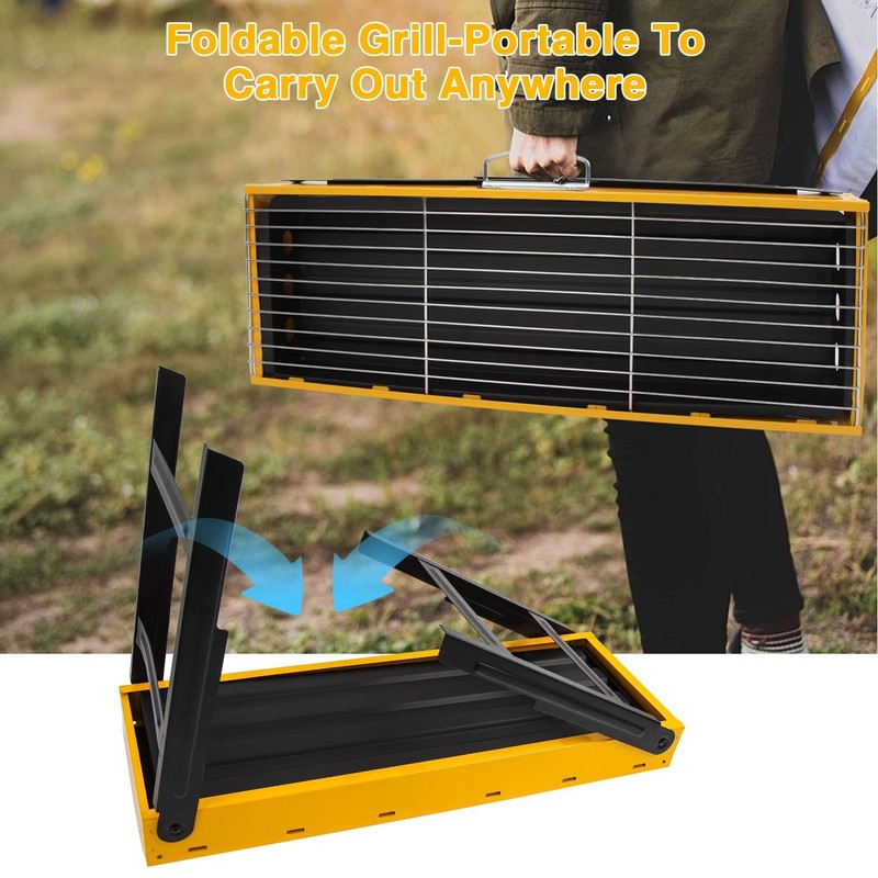 Compact Portable Grill Tabletop BBQ for Camping, Hiking, Picnics & Travel gallery