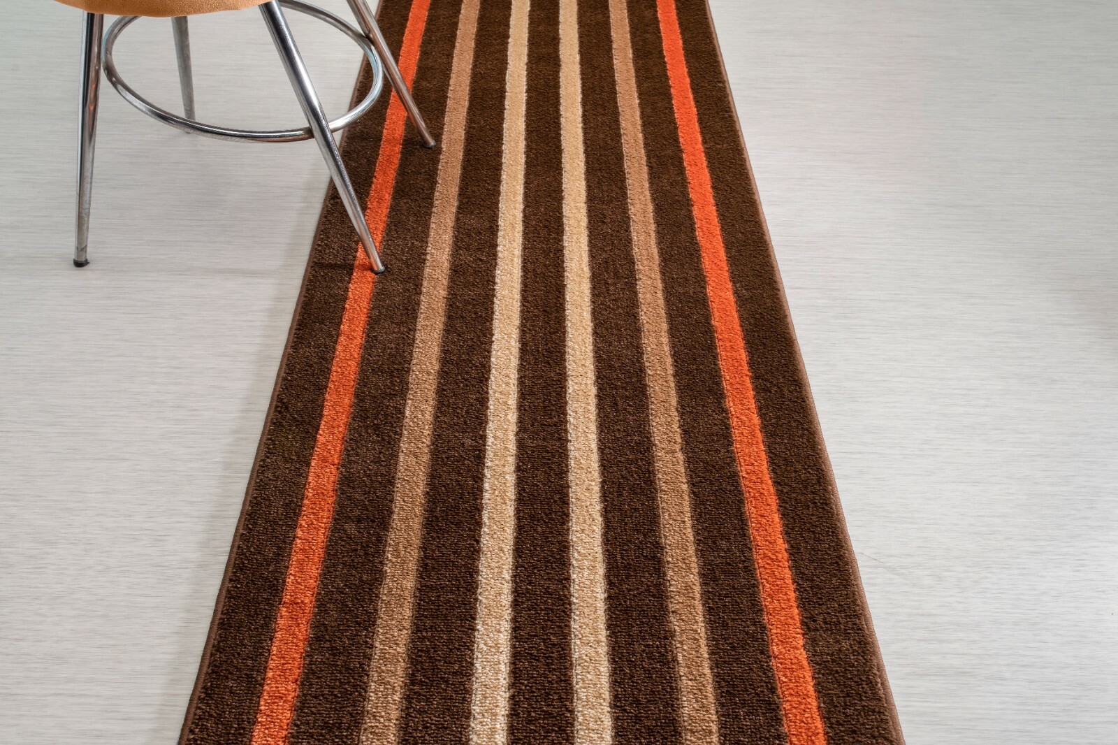 Non Slip Hallway Carpet Runner Rug, Striped Multi Color, Sold-Priced Per Foot gallery