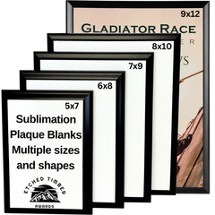 Sublimation Blank Plaques Multiple Sizes and Shapes, for Heat Press Printing