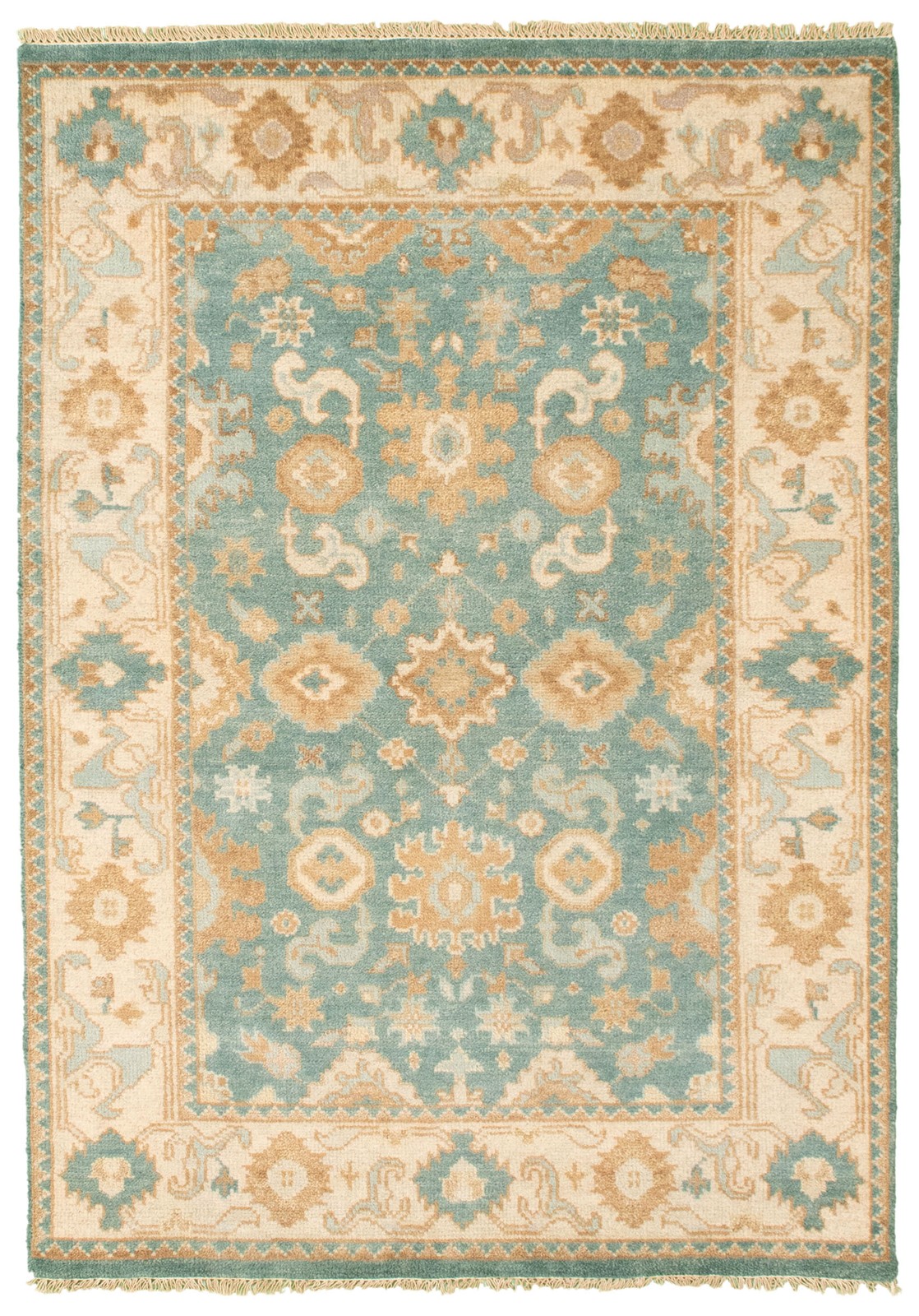 Hand Knotted Area Rug 4'2" x 6'0" Traditional Oriental Wool Carpet gallery