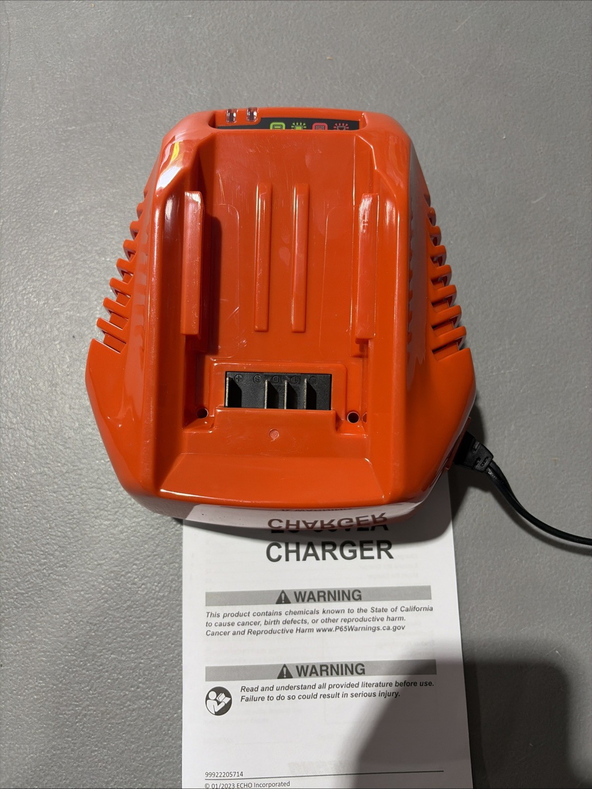 Genuine ECHO EFORCE 56V MODEL # LC-56V2A Battery System Charger - Ys12 gallery