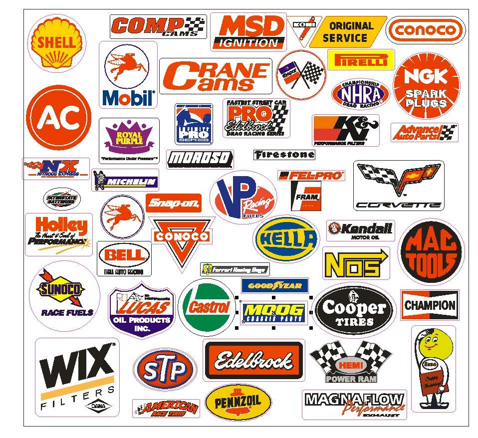 Racing Decals Sticker Assortment Grab Bag For Tool Box Locker Garage Mancave gallery