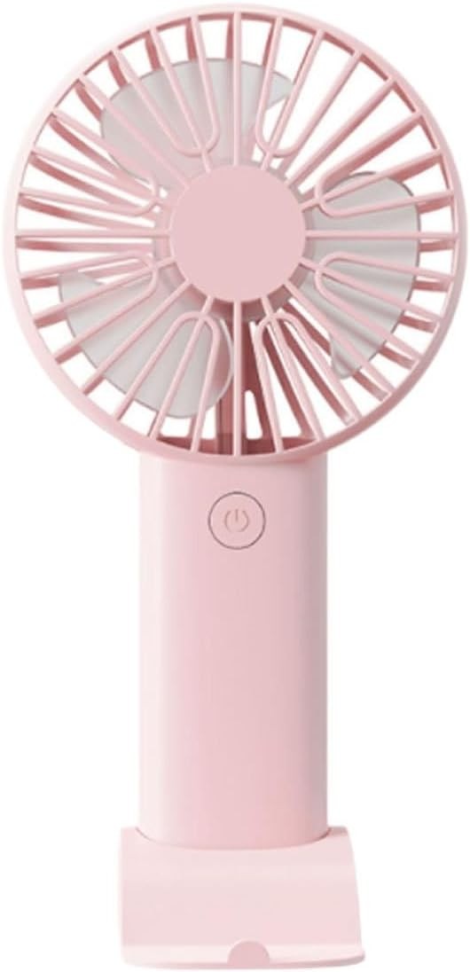 Portable Handheld Rechargeable Fan with Stand 3 Speed Adjustable Desktop Cooling gallery