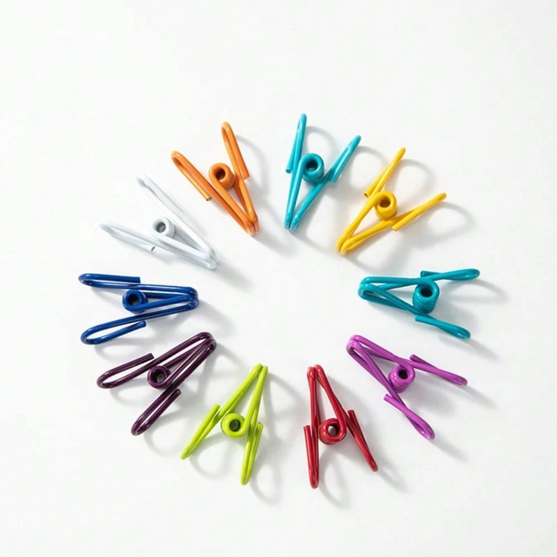 10Pcs Chip Clips PVC Coating High Elasticity Strength Clothes Pins Food Clips gallery