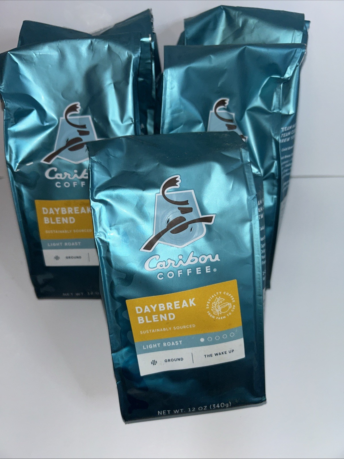 (5) Caribou Coffee Daybreak Blend Ground Coffee Light Roast 12 oz PLEASE REVIEW gallery