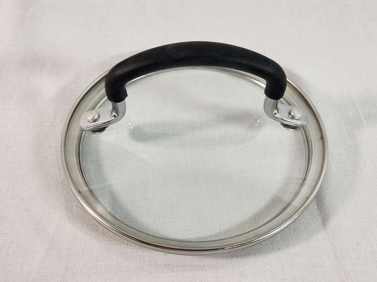 T-Fal Vented Glass Replacement Lid Only 5.25 Inch Rubber Handle Very Good gallery