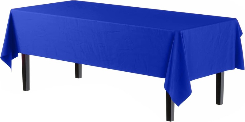 Exquisite 6-Pack Plastic Tablecloth 54in. x 108in. Rectangle Plastic Table C... gallery