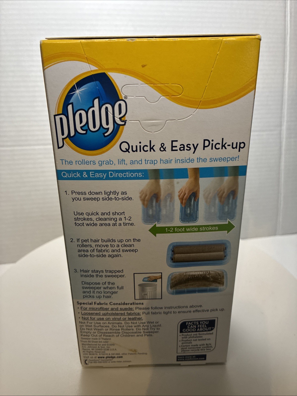 Pledge Fabric Sweeper for Pet Hair Multi-Use Disposable Sweeper Johnson New gallery