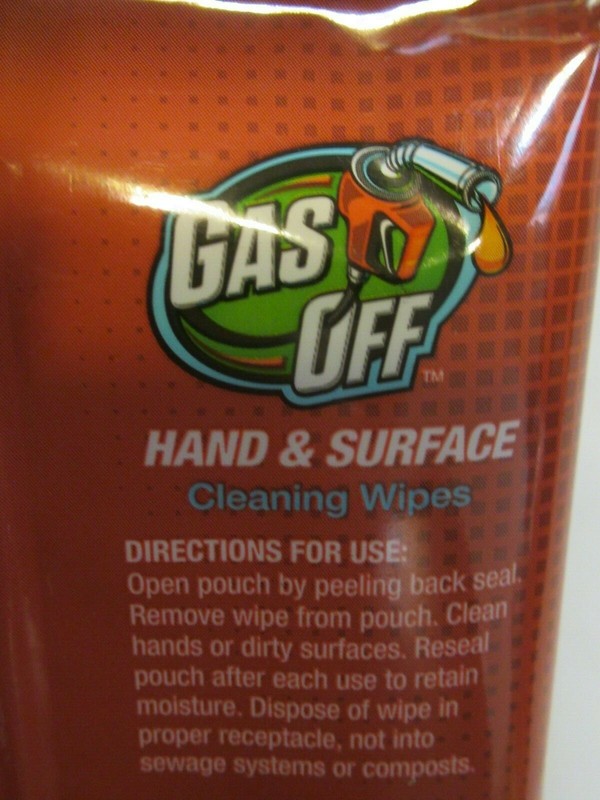 3 count 15 PACK - Briggs & Stratton® Gas Off™ Cleaning Wipes - MADE IN USA ***** gallery