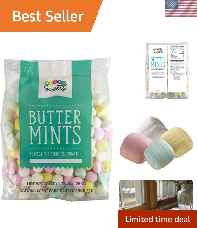 Delicious Gluten-Free Assorted Pastel Buttermints, 350 Pieces in 2.75 lb Bag gallery