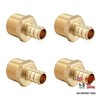 4 Pieces Barb Crimp Pex 1/2 Inch x 1/2 Inch Male NPT Adapter P4 1/2 x 1/2 gallery