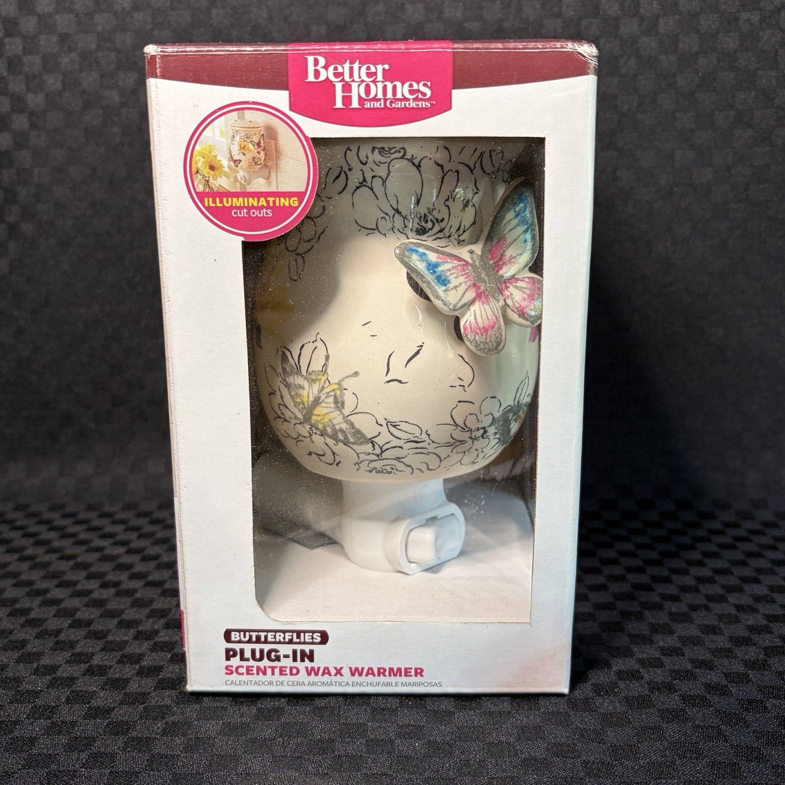 Better Homes & Gardens Plug In Scented Wax Warmer Butterflies w/ Box WORKS gallery