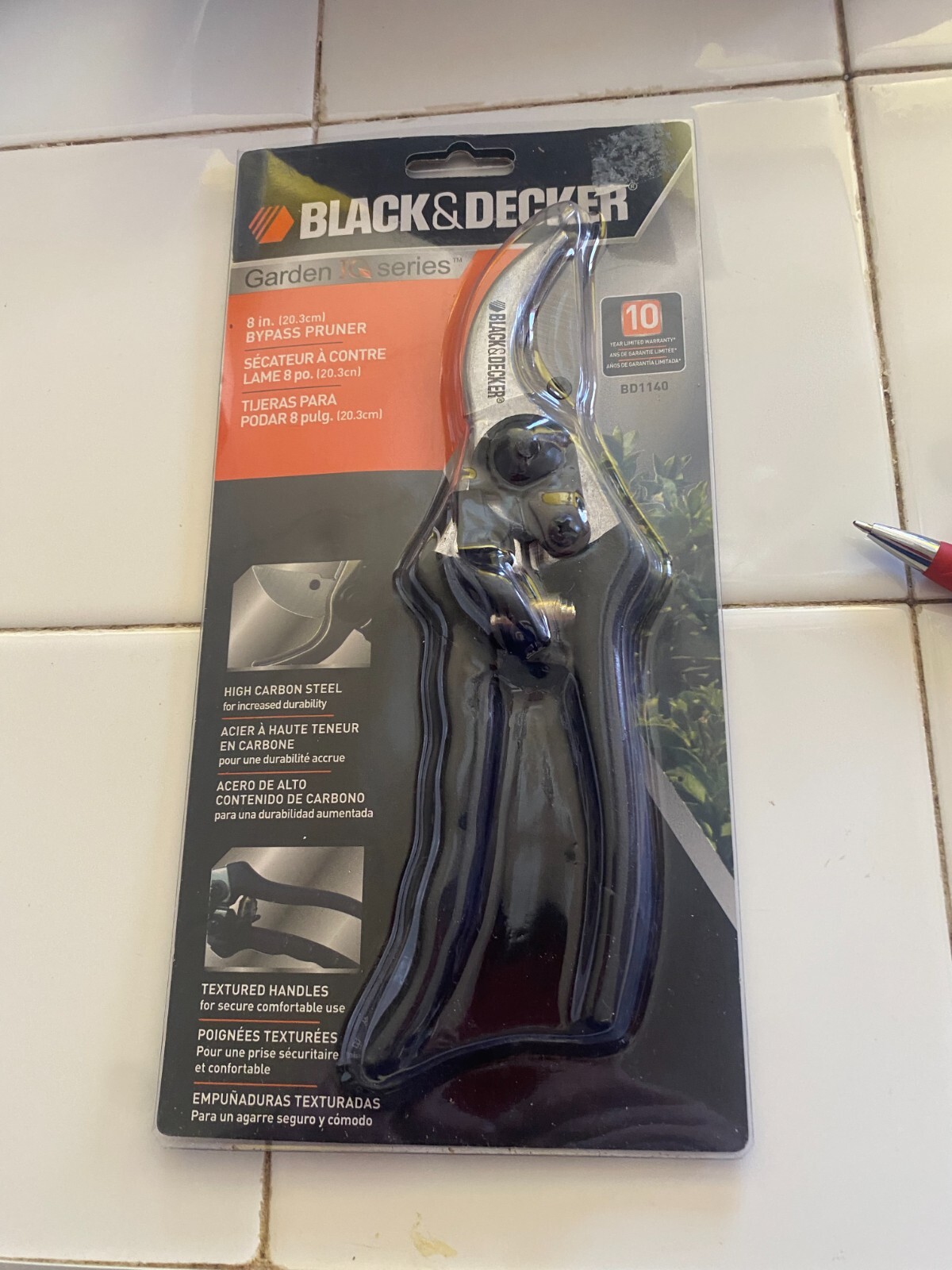 BLACK & DECKER 8" Bypass Pruner BD1140 BRAND NEW 10 YEAR LIMITED WARRANTY gallery