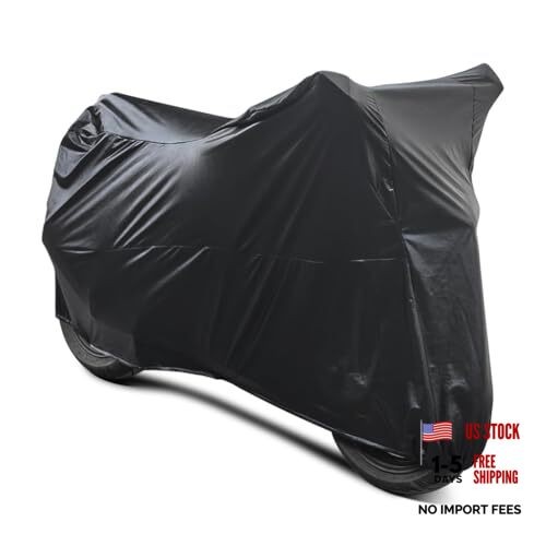 Motorcycle Cover Soft Stretch Waterproof Motor Cover 104 x 49 x 41 inches gallery