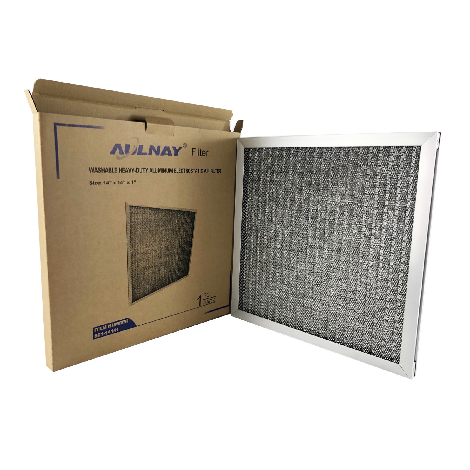 Aluminum Electrostatic Air Filter (14" x 14" x 1"), Washable Furnace Air Filter gallery