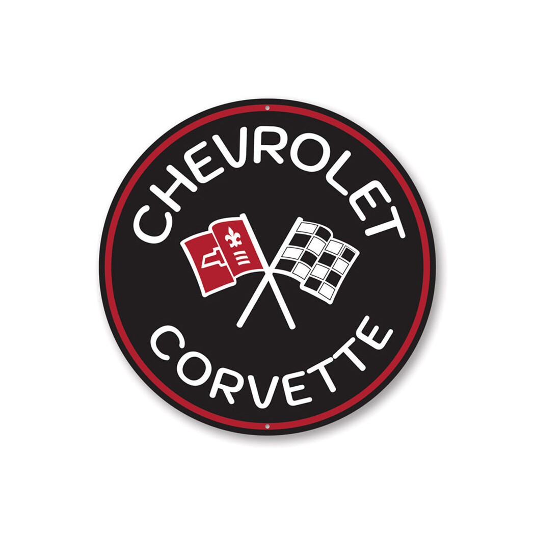 Chevy Corvette Car Decorative Sign, Custom Aluminum Sign gallery