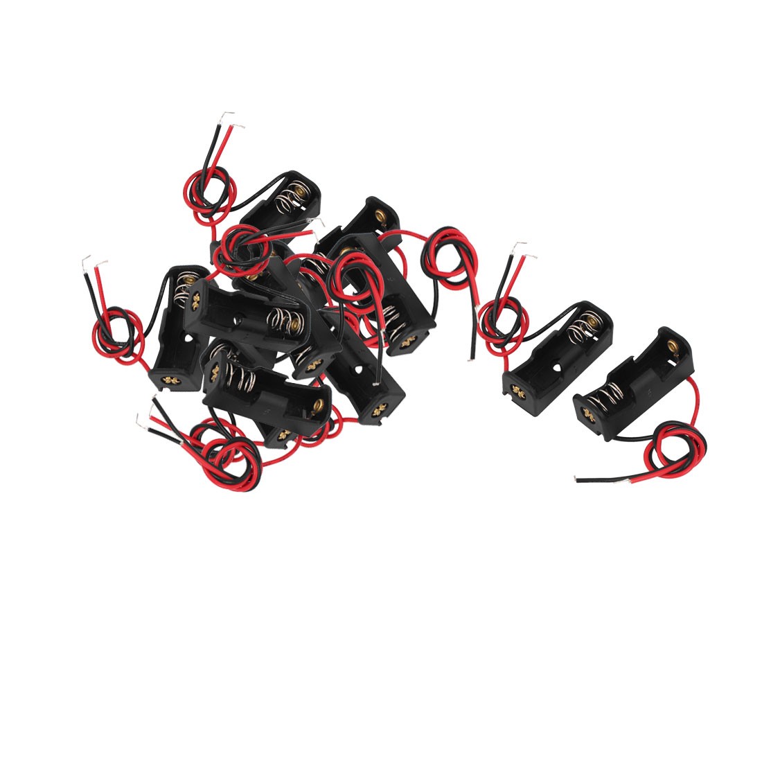 10x ABS Battery Spring Clip Open Case Holder for Black 1x 23A/12V BATTERY gallery
